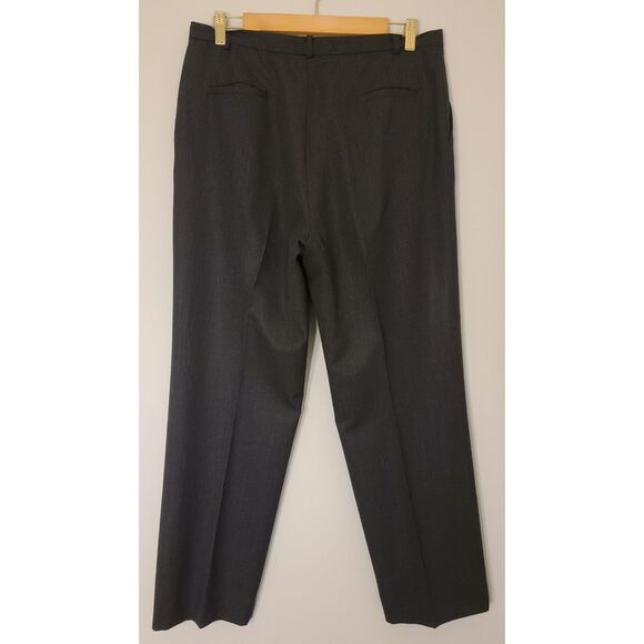 Pendleton Womens Wool High-Waist Tapered Dress Pants Size 14 Gray Pleated Front - Picture 3 of 7